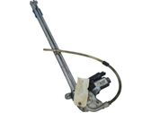 Rear door window regulator with motor