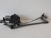 Front wiper linkage and motor