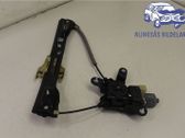 Rear door window regulator with motor