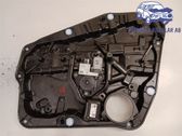 Rear door window regulator with motor