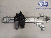 Rear door window regulator with motor