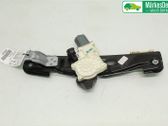 Rear door window regulator with motor