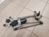 Front wiper linkage and motor