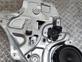 Rear door window regulator with motor