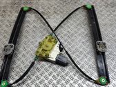 Rear door window regulator with motor