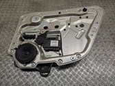 Rear window lifting mechanism without motor