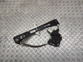 Rear door window regulator with motor
