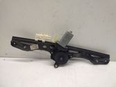 Rear door window regulator with motor