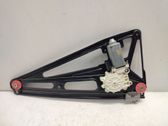 Rear door window regulator with motor