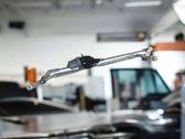 Front wiper linkage and motor