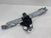 Rear door window regulator with motor