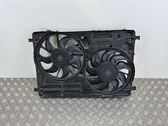 Radiator cooling fan shroud