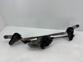 Front wiper linkage and motor