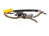 Rear door window regulator with motor