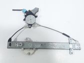 Rear door window regulator with motor