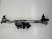 Front wiper linkage and motor