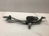 Front wiper linkage and motor