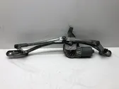 Front wiper linkage and motor