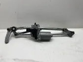 Front wiper linkage and motor