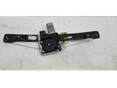 Rear door window regulator with motor