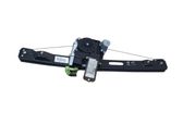 Rear door window regulator with motor