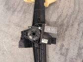 Rear door window regulator with motor