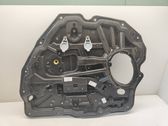 Rear door window regulator with motor