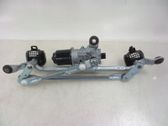 Front wiper linkage and motor
