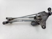 Front wiper linkage and motor