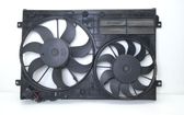 Radiator cooling fan shroud