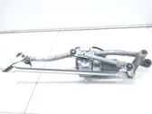 Front wiper linkage and motor