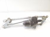 Front wiper linkage and motor