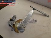 Rear door window regulator with motor