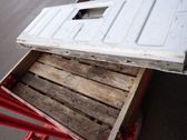 Pickup box rear panel tailgate
