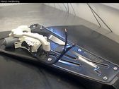 Rear door window regulator with motor