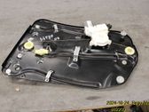 Rear door window regulator with motor