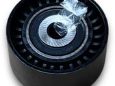 Alternator belt tensioner pulley