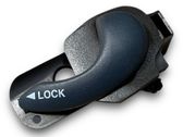 Rear glass lock/latch