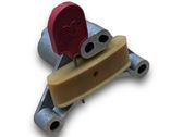 Alternator belt tensioner pulley