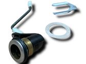 Rear glass lock/latch