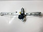 Rear door window regulator with motor