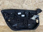 Rear door window regulator with motor