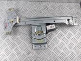 Rear door window regulator with motor