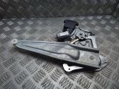 Rear door window regulator with motor