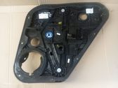 Rear door window regulator with motor
