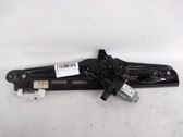 Rear door window regulator with motor