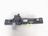 Rear door window regulator with motor