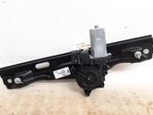Rear door window regulator with motor