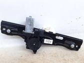 Rear door window regulator with motor