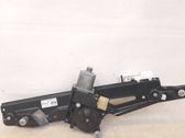Rear door window regulator with motor